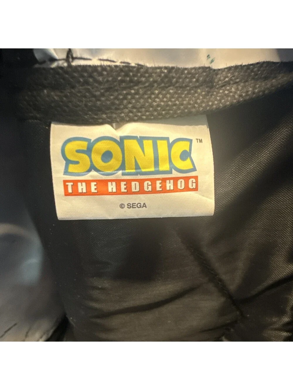 SEGA Sonic the Hedgehog Small Kids Backpack Black/Blue Polyester Zip Pockets